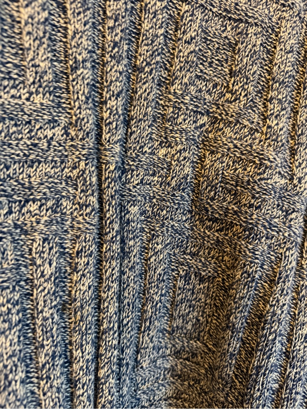 Eddie Bauer Vtg 90s Blue Mock Neck Sweater Large Textured Minimalist Tech Preppy - Picture 3 of 6